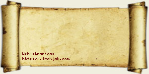 Nestor Bzenić vizit kartica